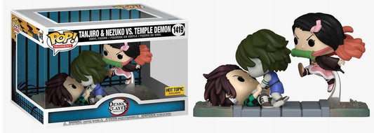 #1419 Funko Pop Tanjiro & Nezuko vs Temple Demon